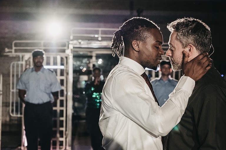 Kiss Marry Kill production shot with  Dauda Ladejobi and Graham Mackay Bruce